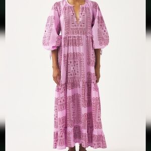 Antik Batik Pink Printed Maxi Dress